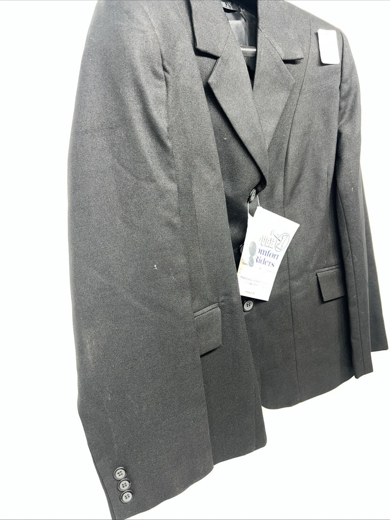 New Women’s Black Comfort Riders Riding Coat 14 II-609