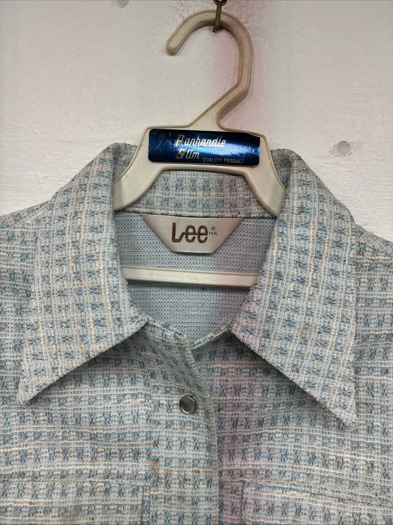 New Women’s Lee Blue Design Long Sleeve Button Up Jacket Size 11 KK-42