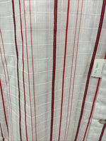 New Men’s Dee-Cee Red Stripe Short Sleeve Pearl Snap 15 Medium AA-120