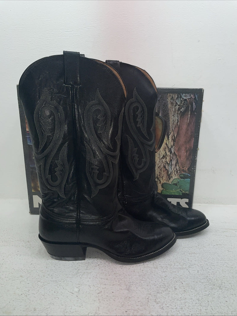 New Men’s Black Nocona Cowboy Boots. 8001 7.5 7 1/2 E E E. 3-152