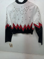 New Women’s 1849 Authentic Ranchwear White Red Short Show Jacket XL WW-27