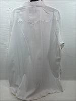 New Men’s White Horse White Long Sleeve Pearl Snap 3XL E-60