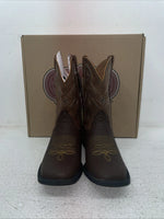 New Youth Brown Nocona Cowboy Boots. N K 5053 4.5 4 1/2 D. 22-68