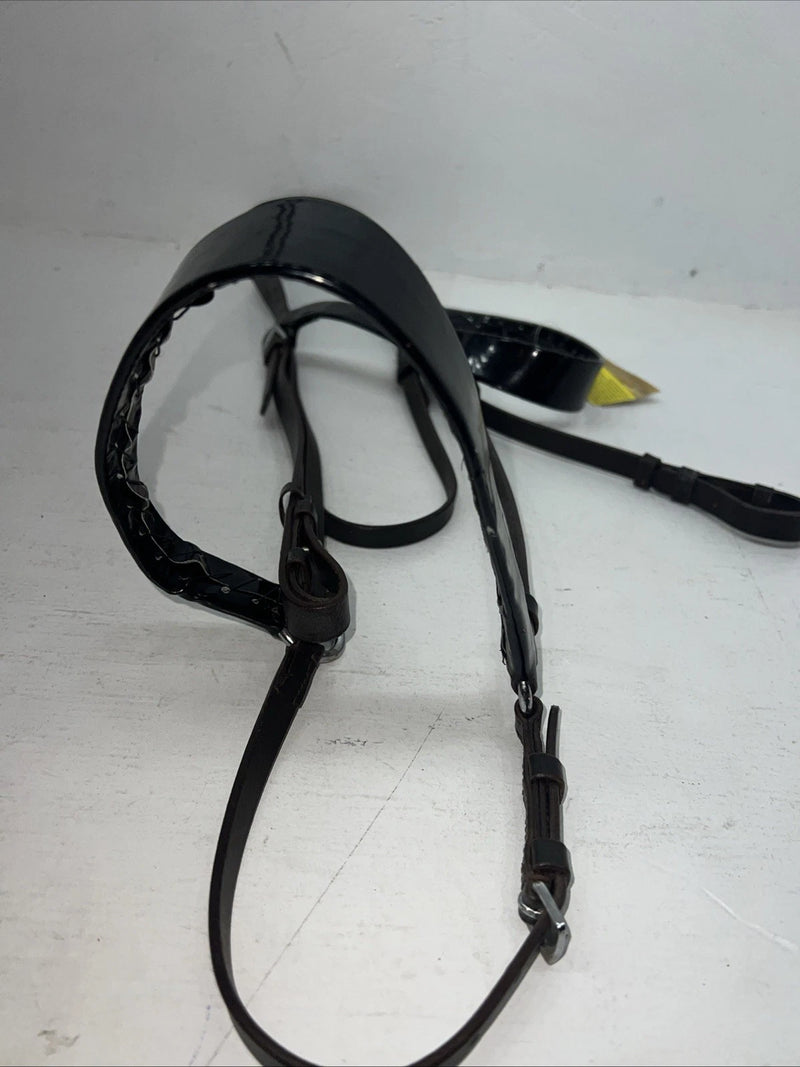 New Silver Fox Black Draft Bridle With Reins #20-05607-2-0 BB-37