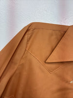 New Women’s Panhandle Slim Orange Long Sleeve Pearl Snap Size 14 MM-18