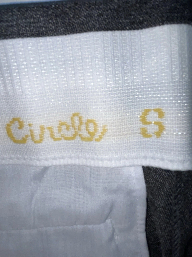 New Vintage Gray Circle S Polyester Pants #CP4776 XX-73
