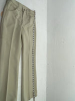 New Vintage Cream Lee Polyester Pants #2084612 3A-35
