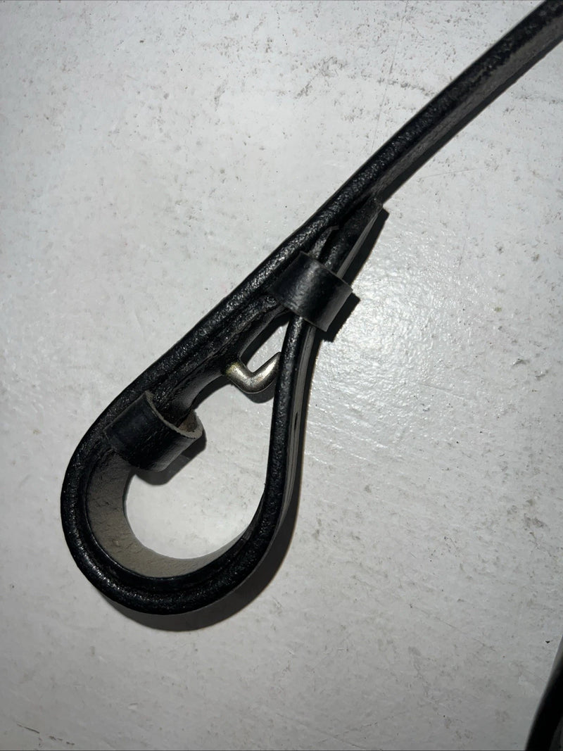 New Silver Fox Black English Snaffle Bridle BB-18 
