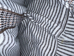 New Vintage Black Striped Panhandle Slim Polyester Pants #8076 OO-93