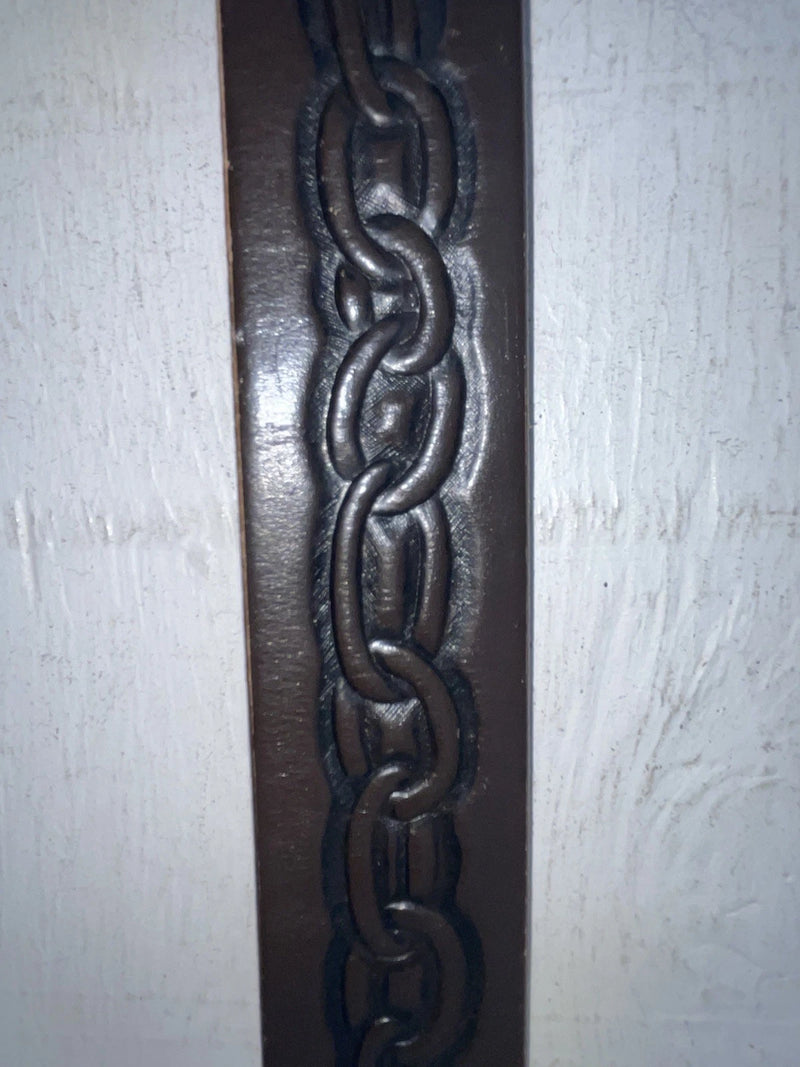 New Brown Genuine Leather Tex Tan Tooled 26” Belt #8103 NN-56