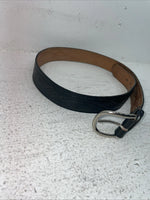 New Black Genuine Leather Tooled Belt 34” #JC608 Z-4