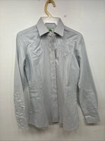 New Women Mesquite Blue Long Sleeve Button Up Size 30 KK-50