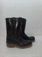 New Kids Brown Texas Brand Cowboy Boots. C 811 12.5 12 1/2 D. 23-46