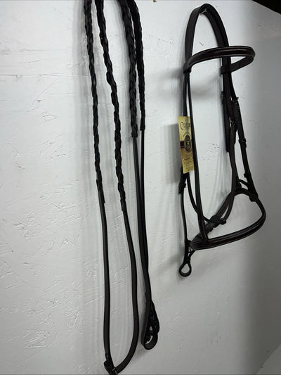 New Brown Leather Camelot Oversize English Bridle #140412 BB-45