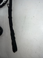 New Camelot Black Leather Oversize Dressage Bridle #160507 BB-44