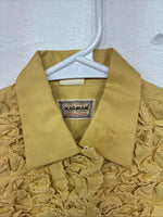 New Kids Karman Yellow Designed Long Sleeve Pearl Snap Size 10 YY-56