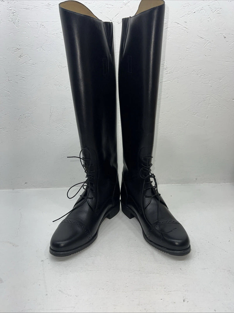 New Women’s Black Ovation English Riding Boots. L 023 7.5 7 1/2 R. 12-15