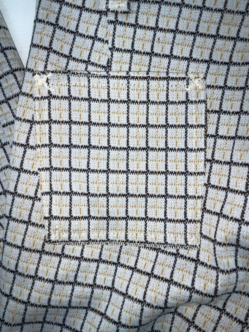 New Vintage Yellow And Black Striped Dickson Jenkins Polyester Pants #724 VV-69