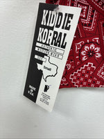 New Kids Kiddie Korral Red Western Design Sleeveless Vest Size Small YY-34