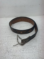 New Brown Genuine Leather Chambers Eagle Tooled 34” Belt #6412-13 Z-22