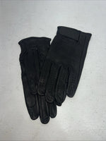 New Black Leather Tuff Mate Riding And Show Gloves Men’s Large Q-506