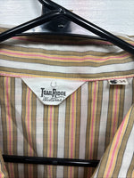 New Men’s Trail Ridge Multicolor Stripe Long Sleeve Pearl Snap 2XL O-22