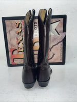 New Women’s Cherry Black Texas Brand Cowboy Boots. 4003 7 M. 18-107
