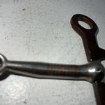 New Congress Leather 5” Steel Tooled Smooth Mouth Bit #48003 LLL-11