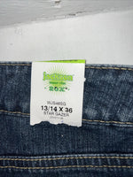 New Women’s Twenty X Jackson Dark Wash Low Rise Denim Jeans. 13/14x36 M-6