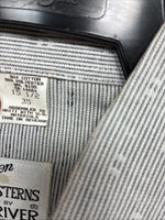 New Men’s Champion Western Gray Long Sleeve Pearl Snap 15.5 Medium F-105