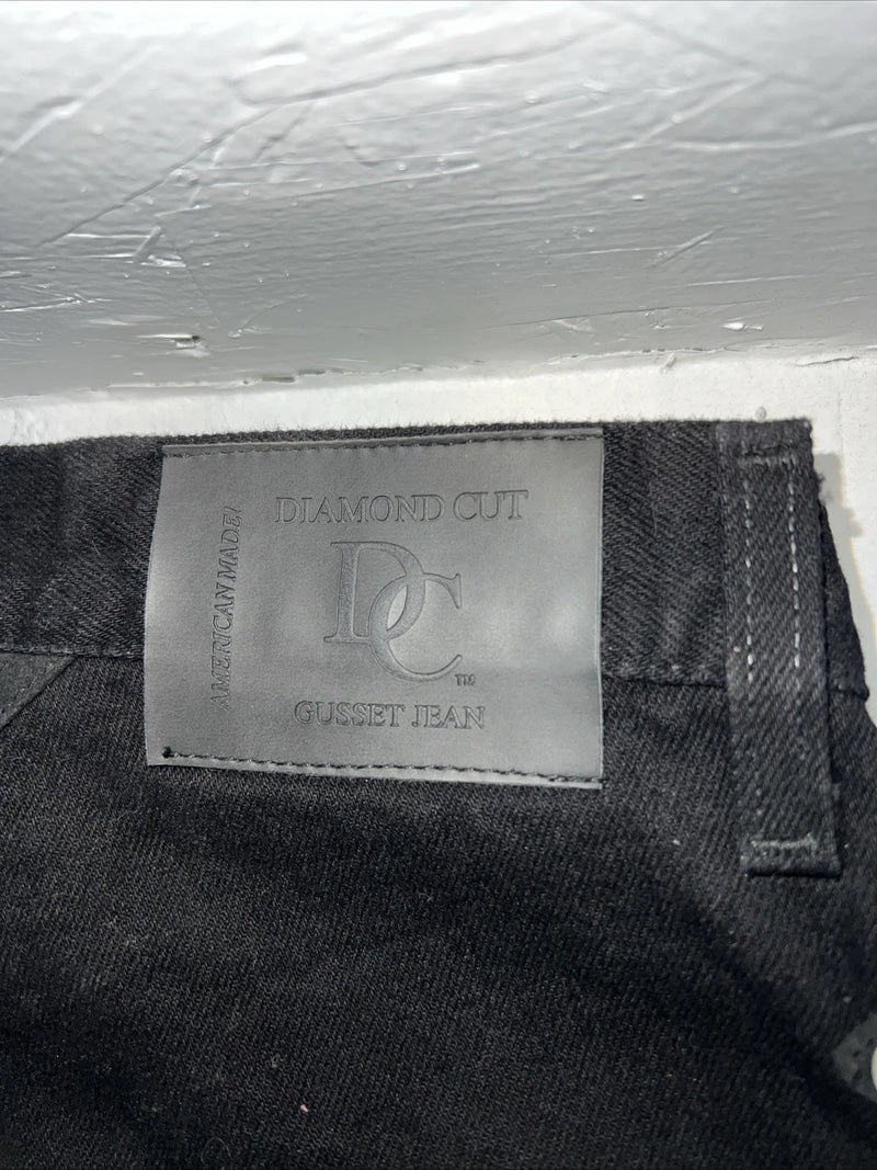 New Women’s Black Diamond Cut Regular Fit Denim Jeans. 11/12x36 N-11