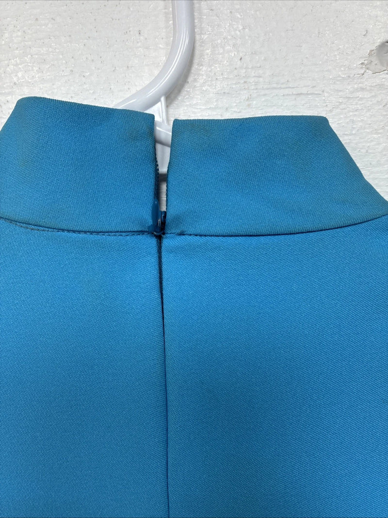 New Women’s Lady DJ Blue Sleeveless Half Zip Size 32 TT-88