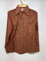 New Women’s Dickson Jenkins Floral Long Sleeve Pearl Snap Size 32 MM-50