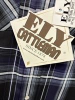 New Kids ELY Cattleman Purple Plaid Long Sleeve Pearl Snap Medium DD-28