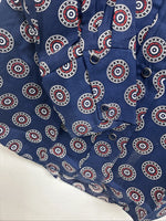 New Women’s Tem Tex Blue design Long Sleeve Pearl Snap Size 32 KK-51