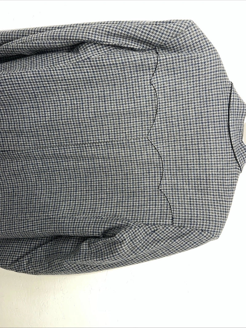 New Men’s Pioneer Wear Blue Plaid Suit Jacket 42L #12504 X-602 