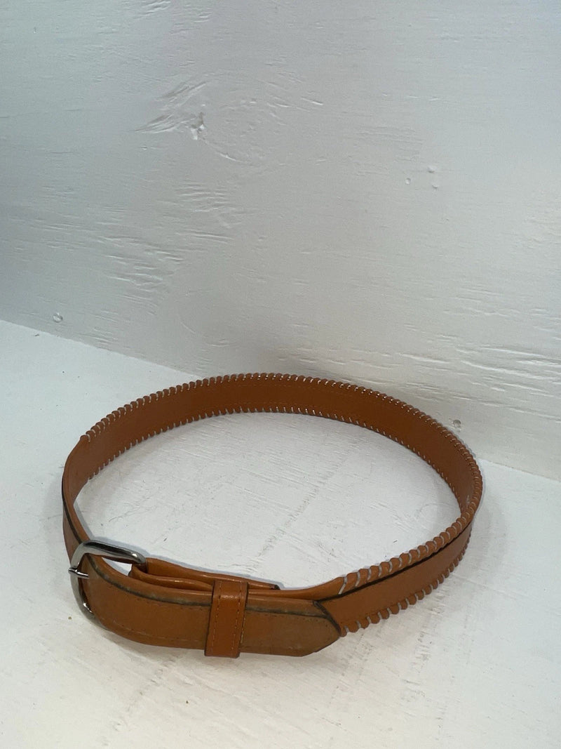 New Brown Genuine Leather Longhorn Weaved 32” Belt #82807 JJ-55