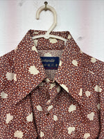 New Women’s Panhandle Slim Floral Long Sleeve Pearl snap Size 14.5 MM-1
