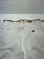 New Vintage White Lee Polyester Pants #301084 VV-46