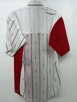 New Men’s Cowboy Threads Red And White Short Sleeve Button Up Small B-43