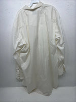 New Men’s White Mesquite Long Sleeve Pearl Snap Shirt. 15x37 Medium Long G-72
