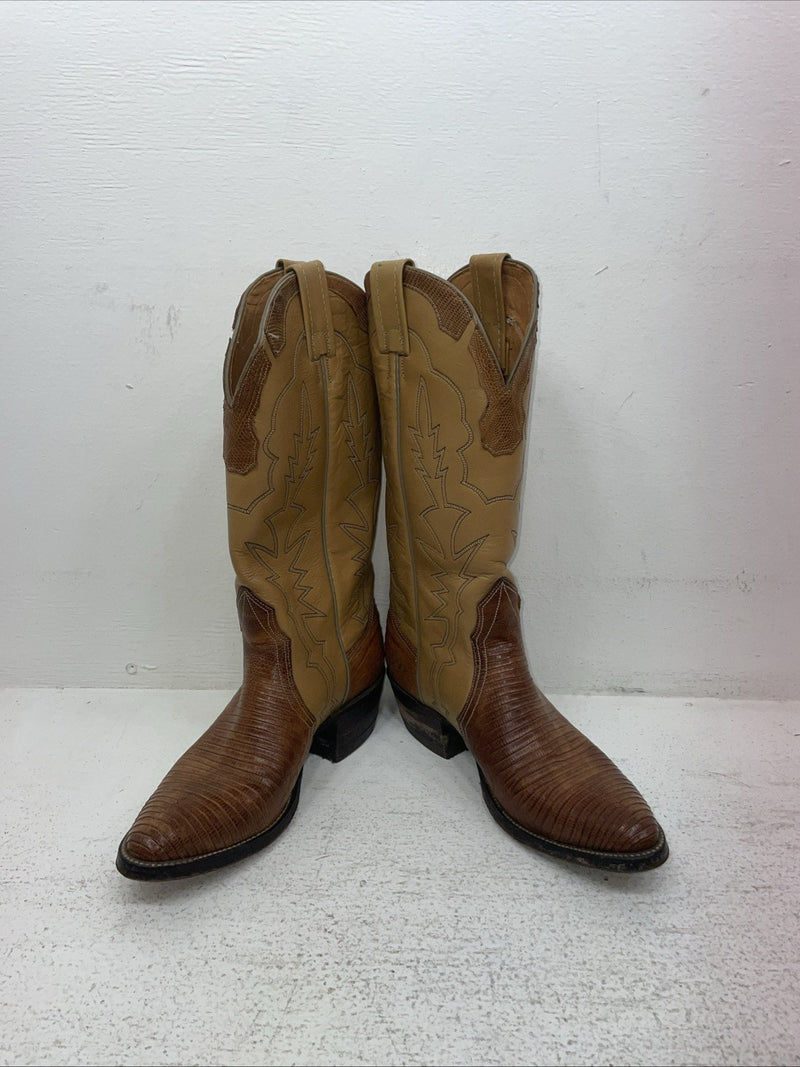New Men’s Brown Nocona Cowboy Boots. 9013 6.5 6 1/2 D. 1-35