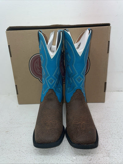 New Youth Blue Nocona Cowboy Boots. N K 5050 4.5 4 1/2 D. 2-93