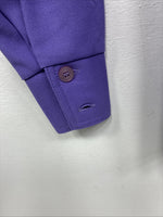 New Women’s Western Fashions Purple long Sleeve Button up Size 14 YY-14