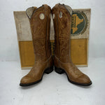 New Women’s Tan Texas Brand Cowboy Boots. L195 6 M. 20-83