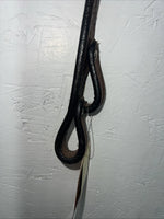 New Tough 1 Medium Oil 5/8” X 6” Double Stitched Leather Split Reins #439966 Y-9