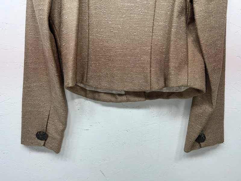 New Women’s Longhorn Brown Short Jacket Medium #5834 CC-605