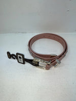 New Pink Genuine Leather Nocona Silver Bling 34” Belt #N1344999 Z-90