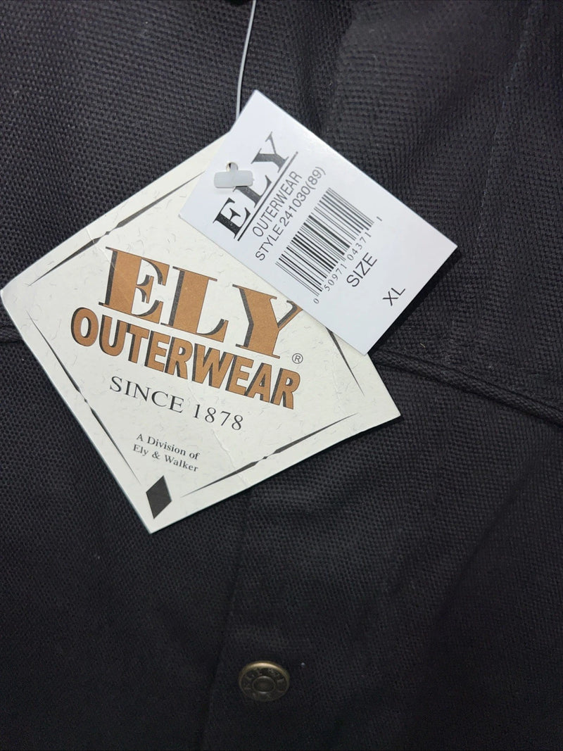 New Men’s ELY Outerwear Black Winter Jacket XL S-602