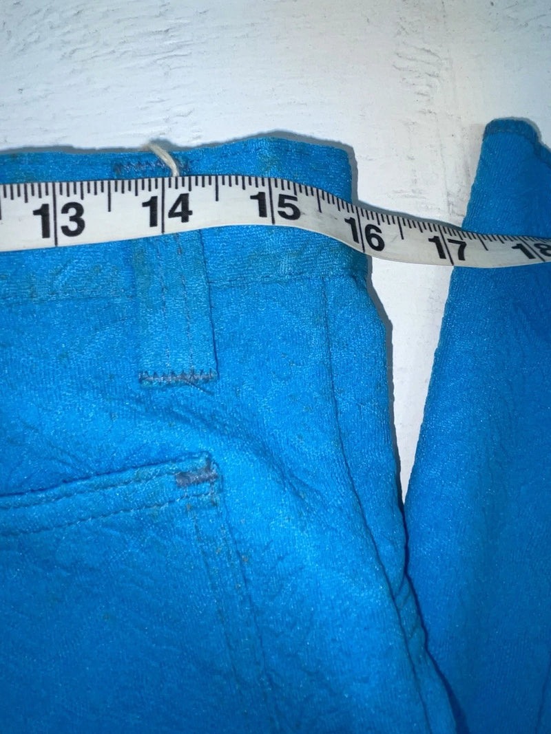 New Vintage Blue Polyester Pants #5450087 3A-67